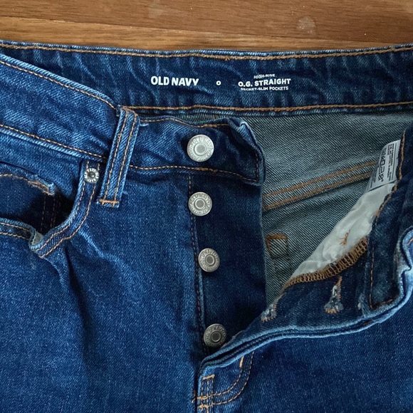 Old Navy Raw Hem, ankle length O.G. Straight jeans - Picture 3 of 3